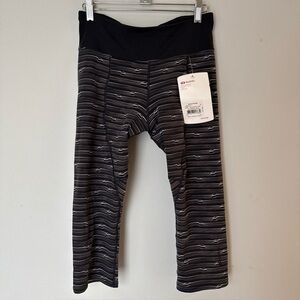 NWT SUGOI SPRINT KNICKER - WOMEN'S Size m white black stripe